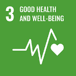 Sustainable Development Goal (SDG) 3 logo - Good Health and Wellbeing