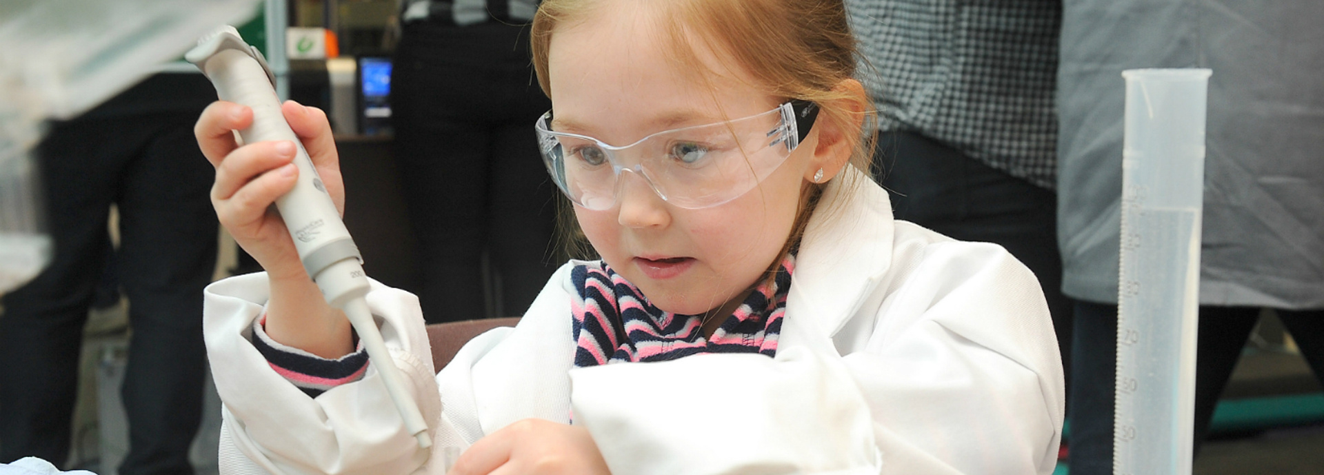 An image of a child at the science fair