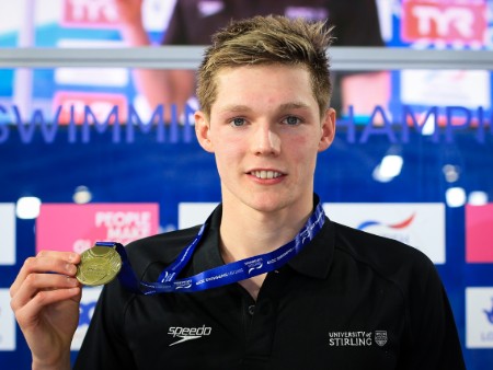 Duncan Scott with 200m freestyle gold medal