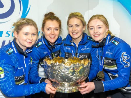 Team Jackson with women's Scottish Curling Championships trophy