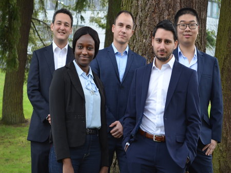 Group of MSc Investment Analysis students