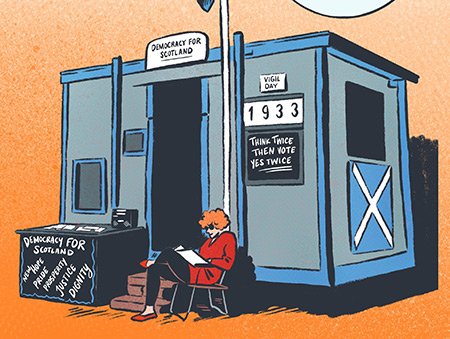 Scottish Parliament graphic novel image