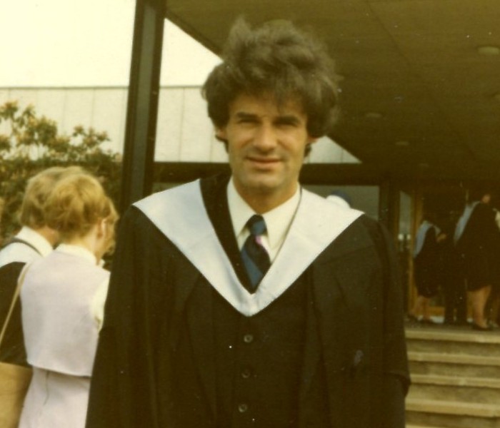 Lorn MacIntyre pictured at his 1971 graduation