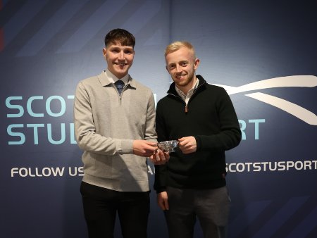Stirling student footballers pick up Team of the Year at the Scottish Student Sport Awards.
