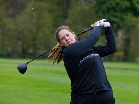 Golfer Lorna McClymont in action.