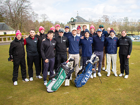 Stirling and Yale golf teams
