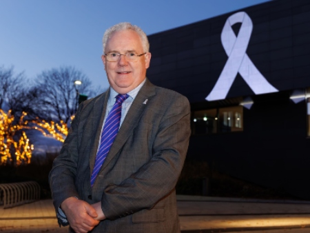 Giant white ribbon to light up Stirling campus in commitment to end gender-based violence