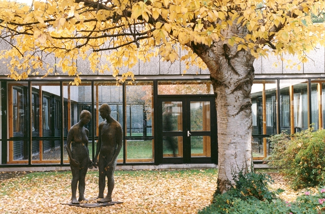 Sculptures outside Pathfoot building