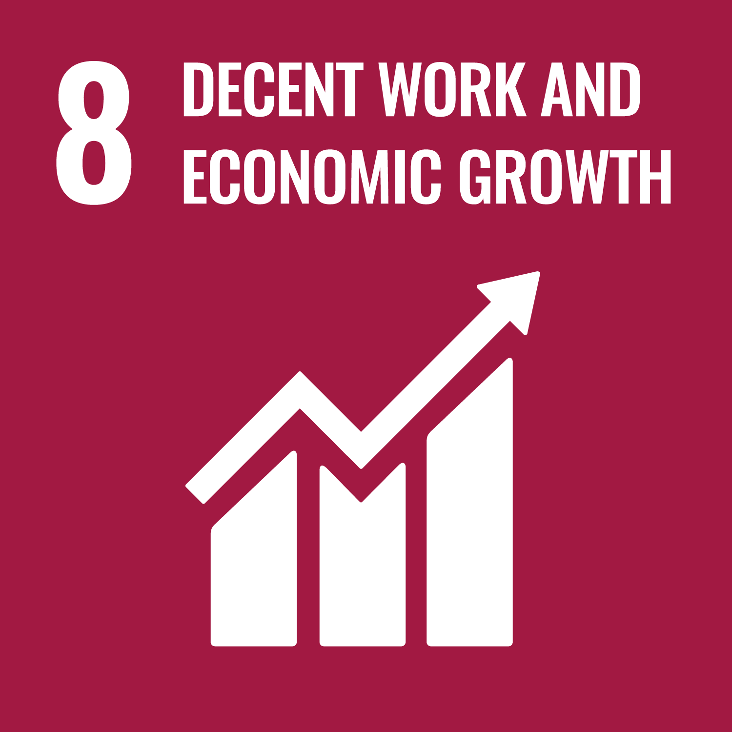 SDG icon decent work and economic growth
