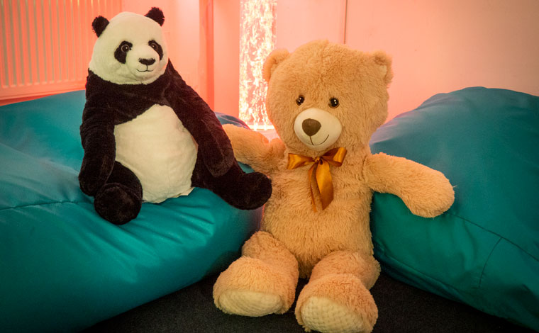 Teddy bears in the Sensory Room